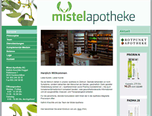 Tablet Screenshot of mistel-apotheke.ch